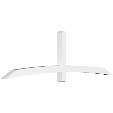 Ekena Millwork Bellingham Architectural Grade PVC Gable Bracket, 96"W x 28"H x 4"D x 4"F, 7/12 Pitch GBP096X28X0404BEL00